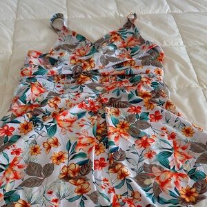 Tropical Floral Women's Swim Coverup